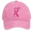 thumbnail image 1 of HJYCHN Mens Hats Unisex International Awareness Day Ribbon Embroidered For Outdoor Sports Hop Hat Letters Womens Baseball Caps Pink One Size, 1 of 4