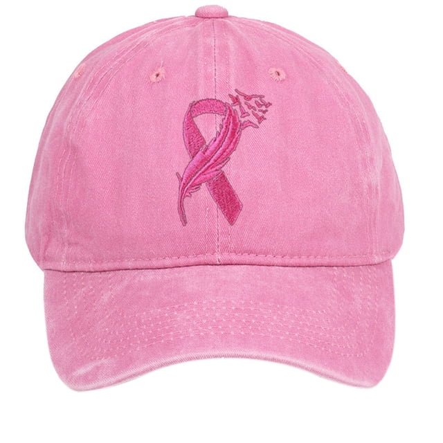 HJYCHN Mens Hats Unisex International Awareness Day Ribbon Embroidered For Outdoor Sports Hop Hat Letters Womens Baseball Caps Pink One Size