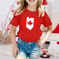 thumbnail image 2 of MEZZALL T-Shirt à Manches Courtes pour Filles, Col Rond, Coupe Décontractée, Basique, Rouge, 10-11 Ans, 2 of 4