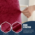 thumbnail image 2 of LKJYER Velvet Stretch High Back Parsons Chair Covers Set , Removable Spandex XL/Oversized Extra Large Size Dining Room Chair Covers Slipcovers, Seat Protectors for Dining Room Banquet Decor, 2 of 7