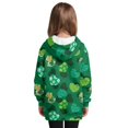 thumbnail image 2 of Xoenoiee Green Heart Shamrock Print Long Hoodies with Pocket for Girls St. Patrick's Day Sweatshirt Clothes Graphic Pullover Hoodie Dress Long Sleeve Hooded Sweatshirt, Size 5-6 Years, 2 of 7