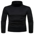 thumbnail image 1 of Mens Warm Roll Turtle Neck Pullover Knitted Jumper Tops Sweater Shirt, 1 of 6