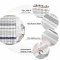 thumbnail image 6 of Gray Stripe Waterproof Fabric Shower Curtain,Modern Abstract Art Navy Blue Striped Rustic Waterproof Fabric Shower Curtain for Bathroom Curtains Bathtubs Shower Curtains with 12 Hooks Small 36x78in, 6 of 8