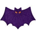 thumbnail image 2 of Halloween Throw Blanket, Purple Bat Shaped Halloween Blanket, 39x59'' Oversized | Ultra-soft Cozy Flannel Blanket, for Sofa Couch Bed Chair, Spooky Halloween Décor, Durable and Machine Washable, 2 of 8