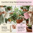 thumbnail image 7 of White Metal Watering Can with Long Spout, Galvanized Steel Watering Can for Indoor Outdoor Plants, Gardening Accessories, 7 of 7