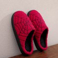 thumbnail image 3 of HAHUT 1 Pair Cartoon Spider Web House Slippers for Adults, Non-Slip Fluffy Warm Slippers for Halloween Winter New Year Gift (36-37), 3 of 7
