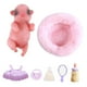 thumbnail image 5 of Juguete de cerdo realista,Juego de juguetes de cerdo de silicona realista para regalo,Juego de juguetes Mini Pig para niño y niña,duradero,Cerdito suave y tierno con colchoneta para, 5 of 9