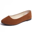 thumbnail image 3 of ZTTD Women Girls Solid Big Size Slip On Flat Shallow Comfort Casual Single Shoes, 3 of 6