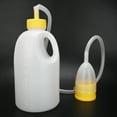 thumbnail image 3 of Urinal,  Thick Firm Portable Men Incontinence Urinal Male Pee Bottle Elderly Bedridden Potty With Pipe 1700ML For Urine Collection, 3 of 8
