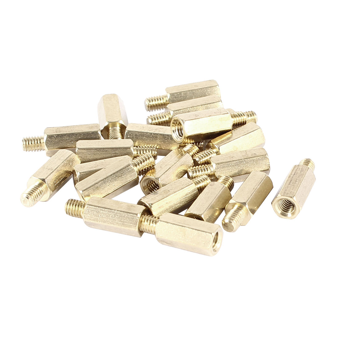 20 Pcs PC Case PCB Motherboard Brass Standoff Hexagonal Spacer M3 10