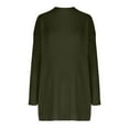 thumbnail image 3 of Oplxuo Womens Oversized Turtleneck Sweater Dress - Loose Pullover Long Sleeve Knitted 2024 Fall Winter Cozy Dresses, 3 of 4