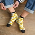thumbnail image 3 of Fuzoiu Lilies Flowers Print Adult Socks, Crew Moisture-wicking Socks, Unisex Cushion Crew Socks,Casual Sports Ankle Socks, 3 of 7