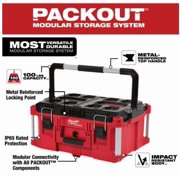 Milwaukee - PACKOUT 22 in. Large Portable Tool Box Fits Modular Storage System