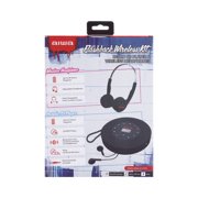Aiwa Flashback Wireless Kit – Retro CD Player & Wireless Headphones with Bluetooth, 6-40 Hours Playtime, Adjustable Headband, Interchangeable Cushions, Portable, MP3, CD Player for Music Lovers