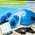 thumbnail image 4 of Aqua-Leisure New and Improved Aqua 6 Piece Fitness Set for Water Aerobics, Pool Exercise Equipment, Aquatic Swim Belt, Resistance Gloves, Barbells, Model: AF4730, 4 of 4