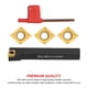 thumbnail image 2 of Juego De Insertos De Torno Cnc De 5 Piezas Con Vástago Y Destornillador Forma De Rombo Inserto De Acero De Carburo Juego De Cuchillas De Corte Inserto Dorado Fresa Para Torno Turing Yuarrent TO004045-00, 2 of 7