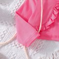 thumbnail image 6 of Esaierr Newborn Baby Girl Dress and Cardigan 2 Piece Girls Floral Print Sleeveless Dress + Solid Color Bow Long Sleeve Jacket Cardigan Set 3-24 Months, 6 of 7