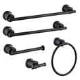 thumbnail image 1 of Kingston Brass BAHK9112478MB Mathsson Bathroom Accessory Set, Matte Black - 5 Piece, 1 of 1