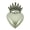 crown on heart silver chrome plain rock rebel, variant on Heart Crossed Bones Belt Buckle Tattoo Gothic Silver Chrome Men Women Fashion