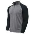 thumbnail image 4 of YYDGH Men's Quarter Zip Pullover Long Sleeve Hiking Running Athletic Shirts Lightweight Outdoor Sweatshirt, 4 of 7