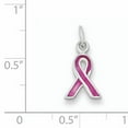 thumbnail image 2 of 925 Sterling Silver Pink Enameled Awareness Charm and Pendant, 2 of 2