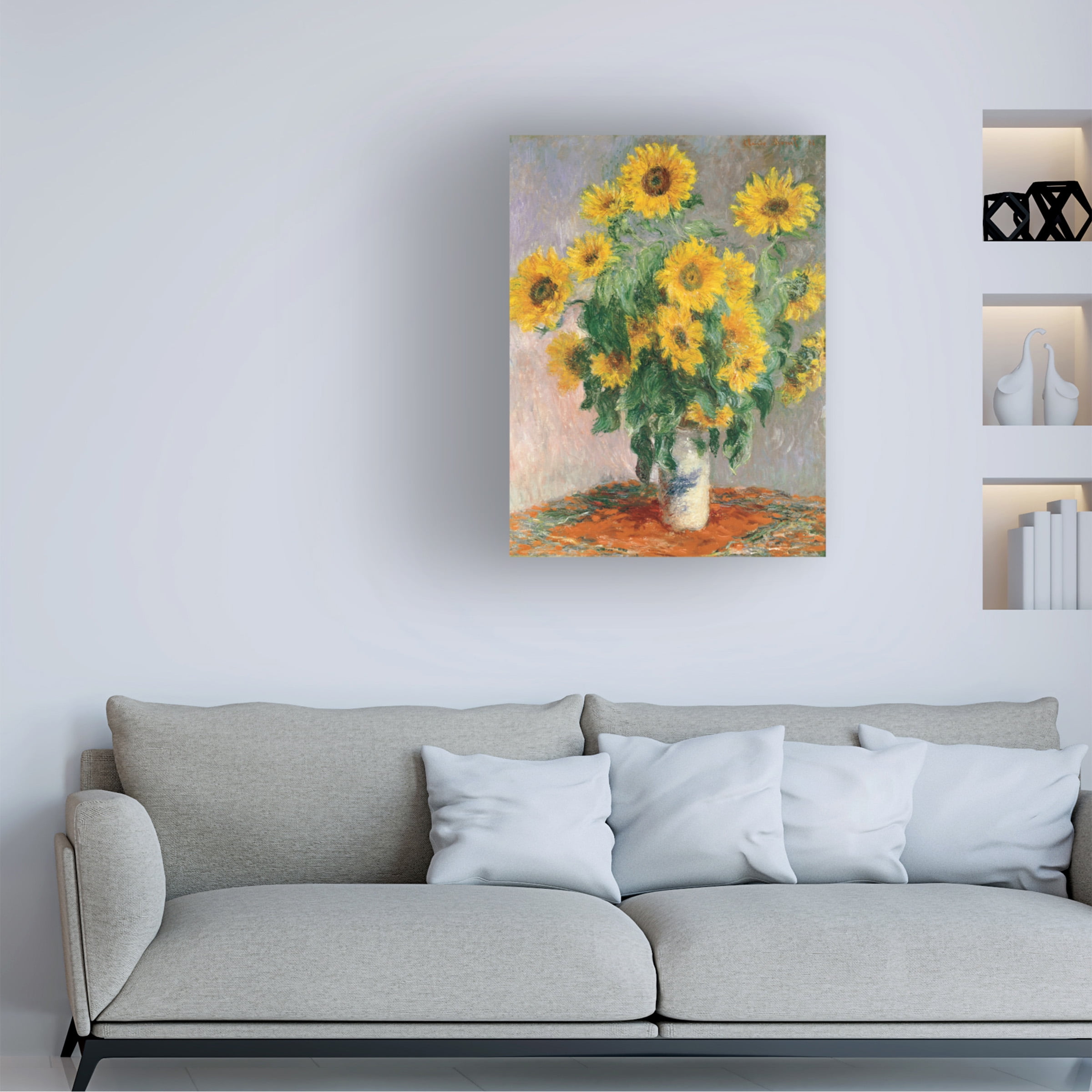 Claude Monet 'Sunflowers' Canvas Art