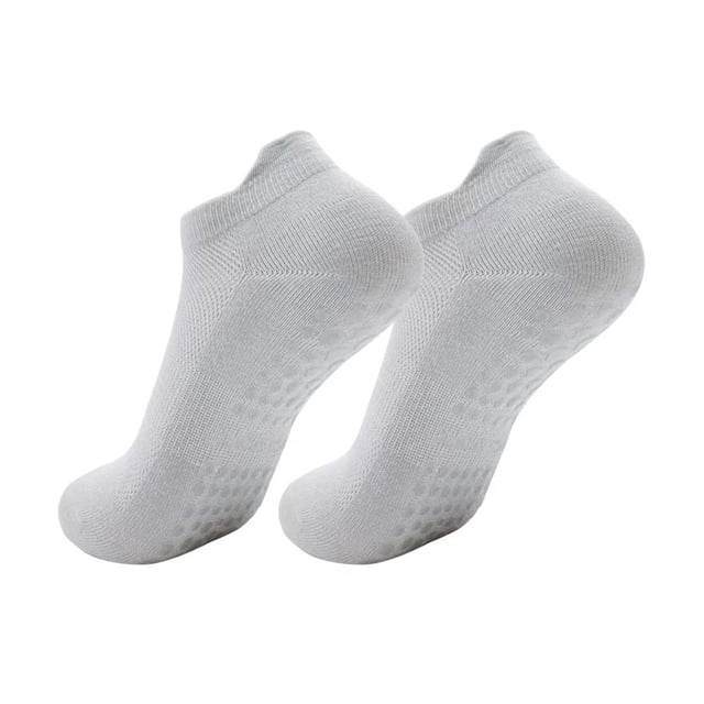 1 par de calcetines deportivos para mujer, de algodón, antideslizantes, que absorben la humedad, cómodos y elásticos.