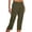 Green, variant on Woman Pants Wide Leg Straight Baggy Pants Capri Slacks Womens Pants Casual Comfy Pants Women Summer Clothes