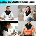 thumbnail image 4 of DERCLIVE Neck Ice Pack Wrap, Soft Gel Ice Packs for Injuries Reusable, Cold Compress for Cervical Pain Relief, Sports Injuries, Swelling, Office Pressure, Black, 4 of 8