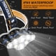 thumbnail image 4 of Linterna frontal LED recargable, ultra potente, 8 LED, 18&nbsp;000 lúmenes, impermeable y ligera, perfecta para acampar, pescar, explorar cuevas, correr y hacer senderismo., 4 of 5
