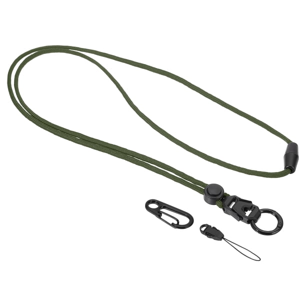 Lanyard de cuello Uxcell, Lanyard de identificación de liberación rápida con cierre desmontable Verde