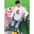 thumbnail image 2 of Gnome Usa Love Hoodie Women -Image by Shutterstock, Female 5X-Large, 2 of 4