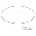 thumbnail image 4 of 48-inch 6mm Round Clear Tempered Glass Top, 4 of 4