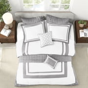 Luxurious Grey King/Cal King Bedding Sets Polyester Hotel Style Collection