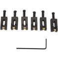 thumbnail image 2 of 6 Roller Bridge Tremolo Saddles With Wrench For Fender Strat Tele Electric Guitar Black, 2 of 5