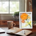 thumbnail image 3 of Stylish Desktop Ornament Handmade Knitted Flower Photo Frame Wooden Decorative Piece for Home Decoration, 3 of 7