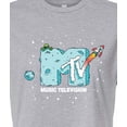 thumbnail image 3 of Mtv - Moon Rocket - Juniors Cropped Graphic T-Shirt, 3 of 5