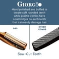 thumbnail image 5 of 4.75" Handmade Fine Tooth Beard and Mustache Pocket Comb, 5 of 10