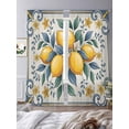 thumbnail image 3 of Sheer Curtains 96 Inches Long 2 Panels, Watercolor Summer Lemon Rod Pocket Curtain Voile Draperies, Medieval Floral Art Light Filtering Window Treatment for Living Room Kitchen Bedroom, 3 of 8