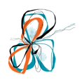 thumbnail image 2 of Art.com aqua Bloom Art Print by Jan Weiss, 24" x 24", 2 of 4