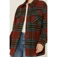 thumbnail image 3 of Fornia Women's Plaid Print Shacket - SHKT-TRT-RUS   US, 3 of 4