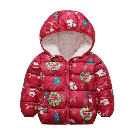 

GYRATEDREAM 1-6T Kids Boys Girls Winter Coats Snowsuit Toddler Baby Hoods Puffer Down Jacket Warm Windproof Outwear