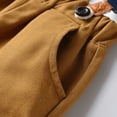 thumbnail image 6 of UngA Toddler Baby Boy Suit Clothes Gentleman Wedding Outfits Long Sleeve Dress Shirt + Suspender Pants + Bowtie 1-5T Newborn Boy Outfits Brown,4-5 Years, 6 of 7