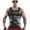 Black, variant on Afdoent Mens Tank Tops Men's U Neckline Bare Chest Tight Body Shine Sense Of Off The Shoulder Small Vest Top Breathable