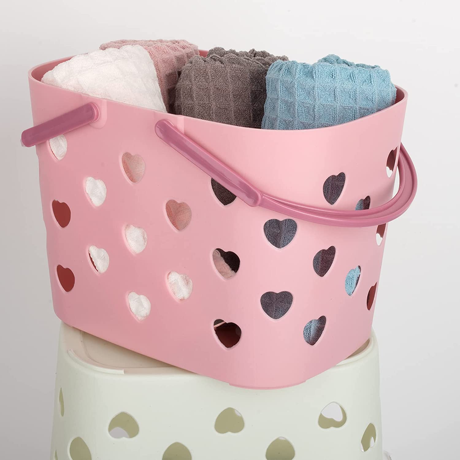 Portable Shower Caddy Tote Plastic Storage Basket with Handle Box Organizer Bin for Bathroom, Pantry, Kitchen, College Dorm, Garage - image 5 of 6