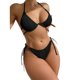 thumbnail image 1 of Women 2Pieces Sexy Halters Neck High Cut Thong Swimsuit Set Push Up Swimsuit Lacing up Swimwears Bathing Suit Beachwears light yellow XL, 1 of 4