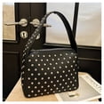 thumbnail image 4 of Giaone PU Handbag with Studded Accent Retro Punk Small Shoulder Bag for Women, 4 of 20