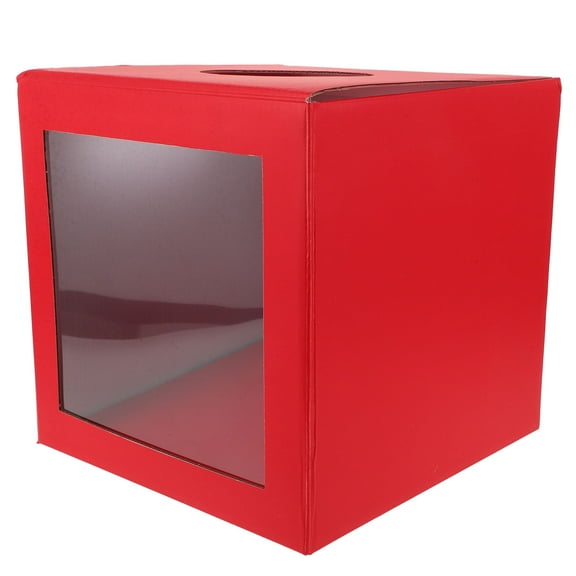 TOYMYTOY Multi Use Donation and Raffle Ticket Box Made of Sturdy Cardboard for Events