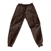 Godokuleh Men's Baggy Cargo Pants Drawstring Elastic Waist Flap Pocket Street Jogger Cargo Pants Brown 2XL