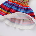 thumbnail image 6 of IDOPIP Infants Baby Girls Mexican Dress Traditional Folk Sequins Glitters Ruffle Dress with Headband, 6 of 9